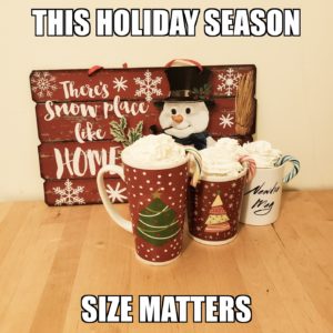 Size matters when it comes to hot chocolate